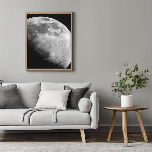 Posterizer 1 pcs-the moon floating in space 2-Astronomy & Celestial Art-Gift for Men Women Teens-Decor for Home & Office- unframed wall art...